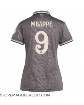 Real Madrid Kylian Mbappe #9 Maglia Gara Terza Repliche 2024-25 Donna